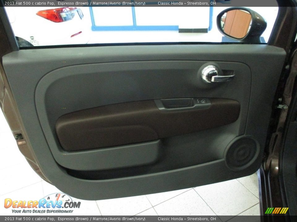2013 Fiat 500 c cabrio Pop Espresso (Brown) / Marrone/Avorio (Brown/Ivory) Photo #21