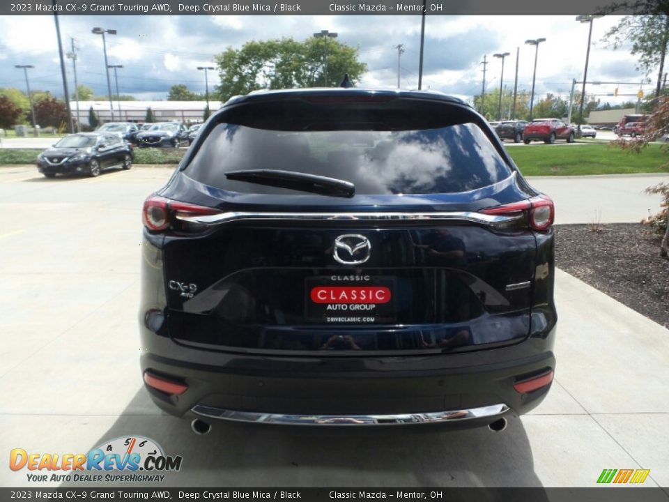 2023 Mazda CX-9 Grand Touring AWD Deep Crystal Blue Mica / Black Photo #5