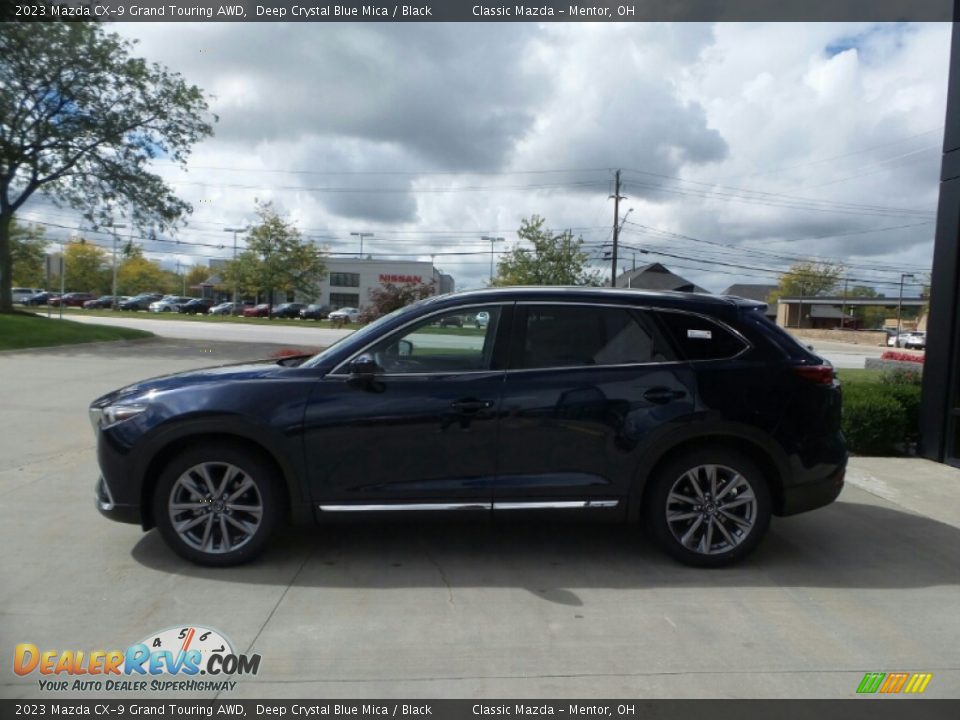 2023 Mazda CX-9 Grand Touring AWD Deep Crystal Blue Mica / Black Photo #6