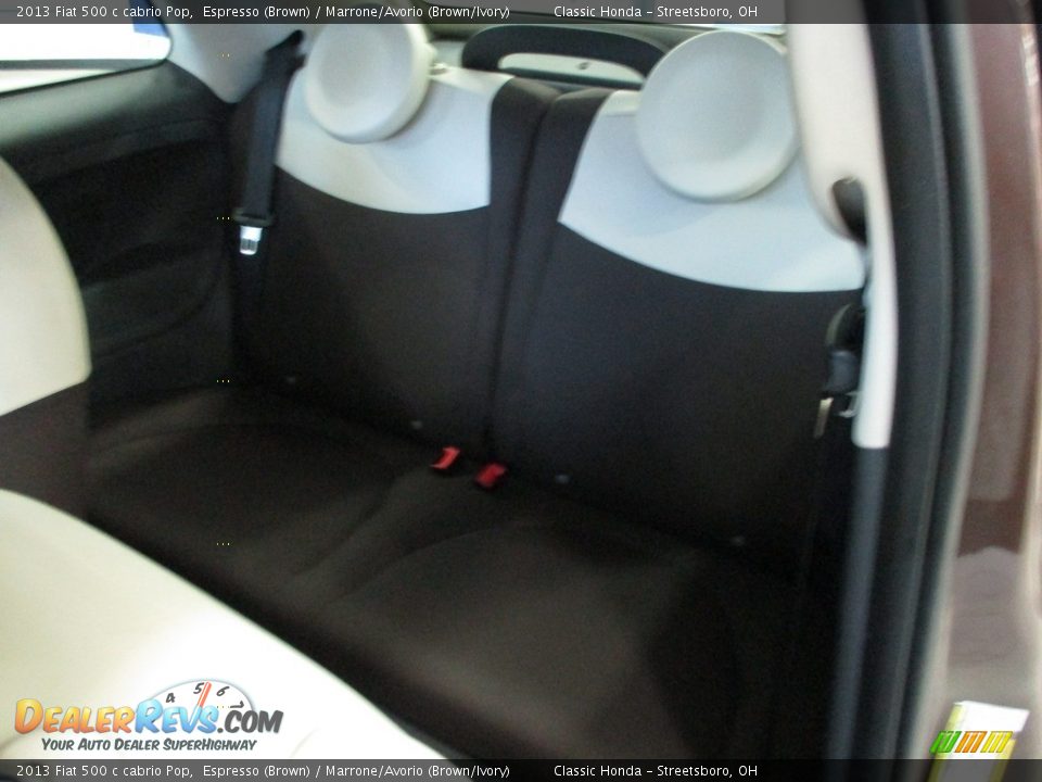 2013 Fiat 500 c cabrio Pop Espresso (Brown) / Marrone/Avorio (Brown/Ivory) Photo #24