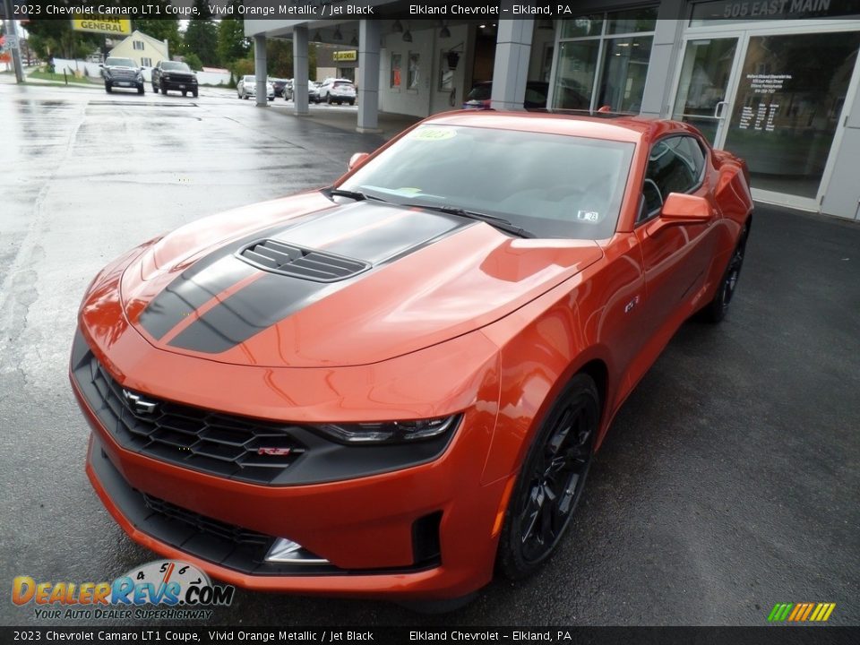 2023 Chevrolet Camaro LT1 Coupe Vivid Orange Metallic / Jet Black Photo #3