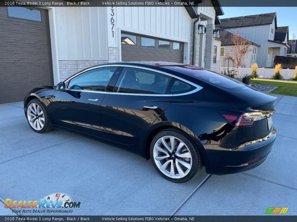 2018 Tesla Model 3 Long Range Black / Black Photo #5