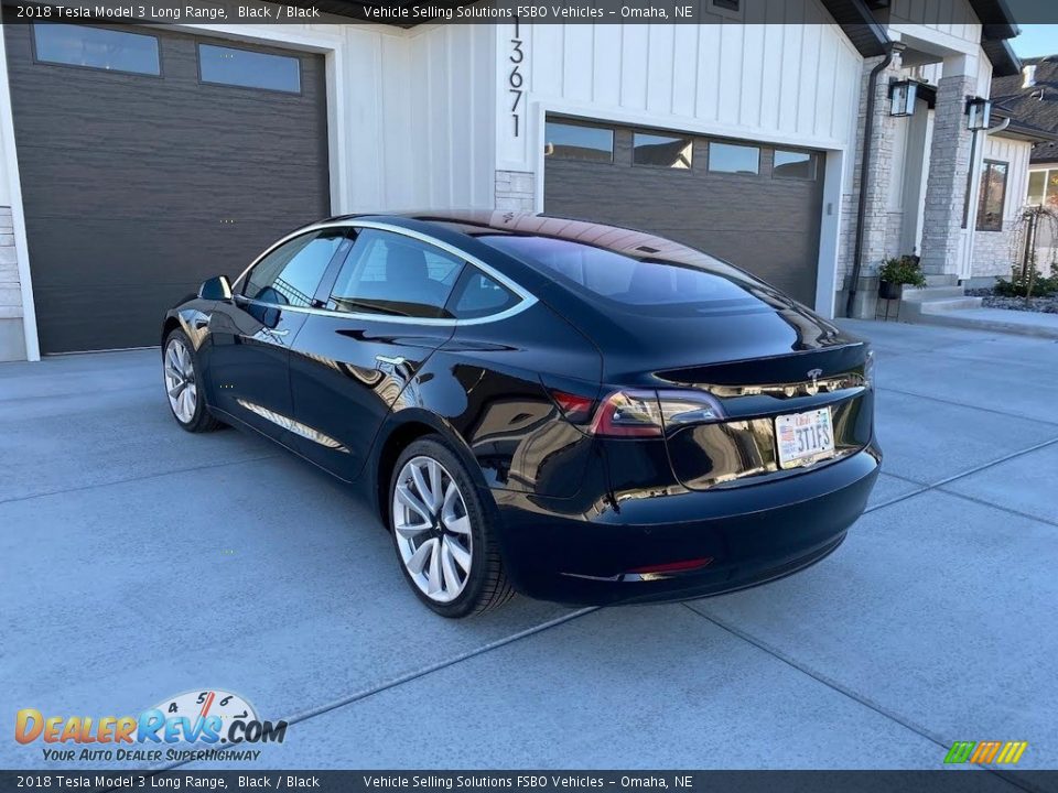 2018 Tesla Model 3 Long Range Black / Black Photo #6