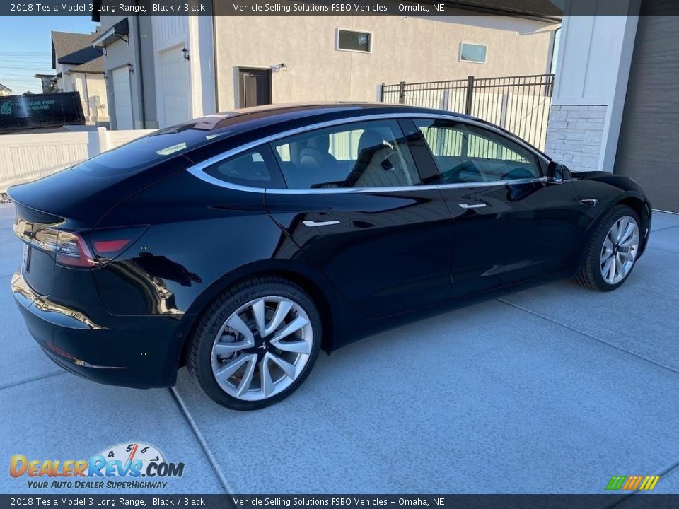 2018 Tesla Model 3 Long Range Black / Black Photo #8