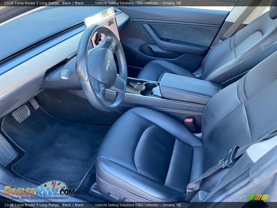 Black Interior - 2018 Tesla Model 3 Long Range Photo #11