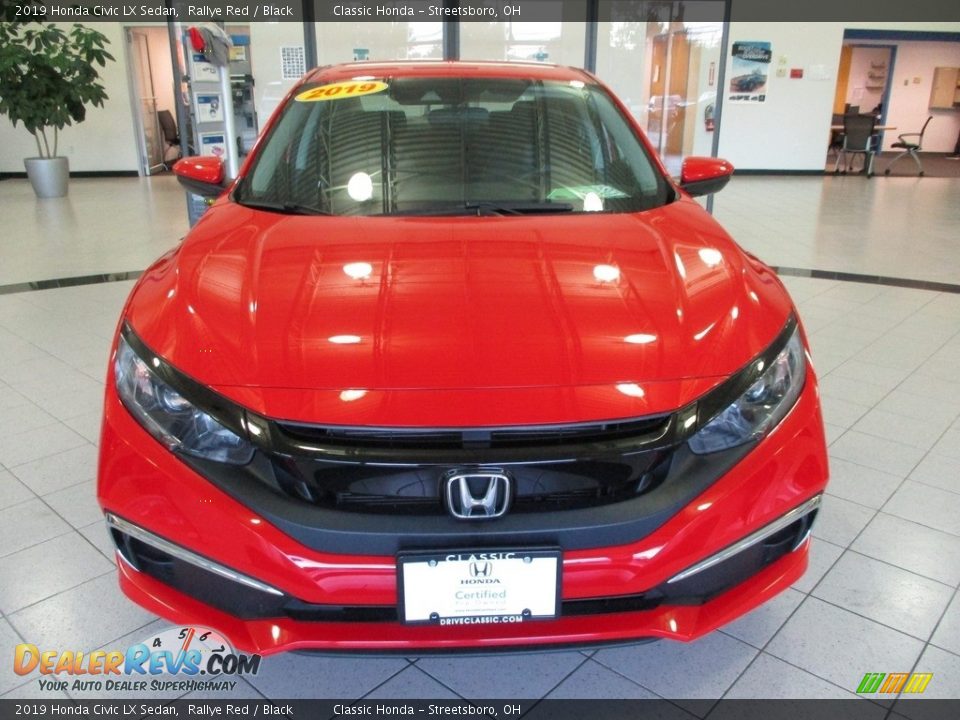 2019 Honda Civic LX Sedan Rallye Red / Black Photo #2