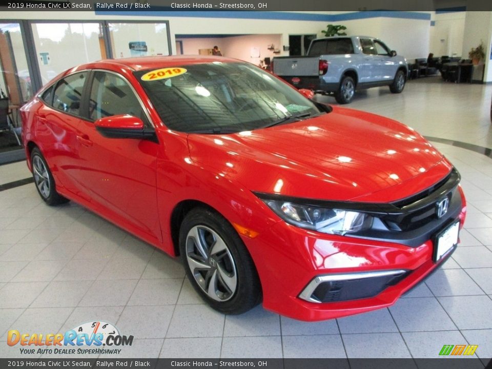 2019 Honda Civic LX Sedan Rallye Red / Black Photo #3