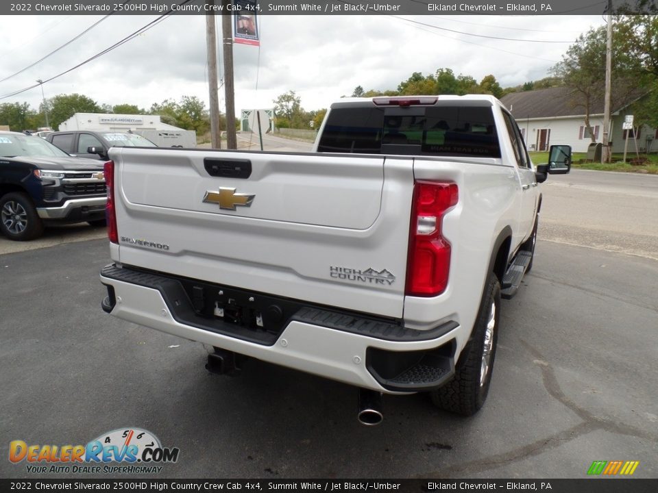 2022 Chevrolet Silverado 2500HD High Country Crew Cab 4x4 Summit White / Jet Black/­Umber Photo #8