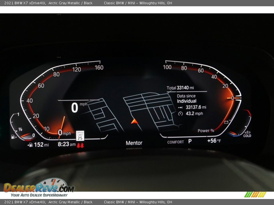 2021 BMW X7 xDrive40i Gauges Photo #8