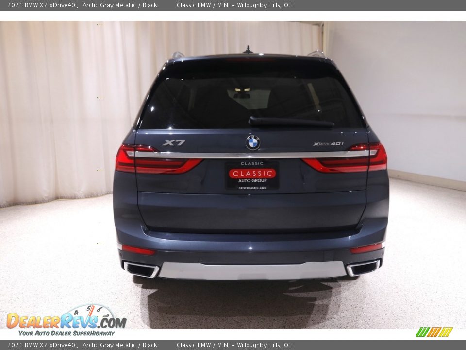 2021 BMW X7 xDrive40i Arctic Gray Metallic / Black Photo #24