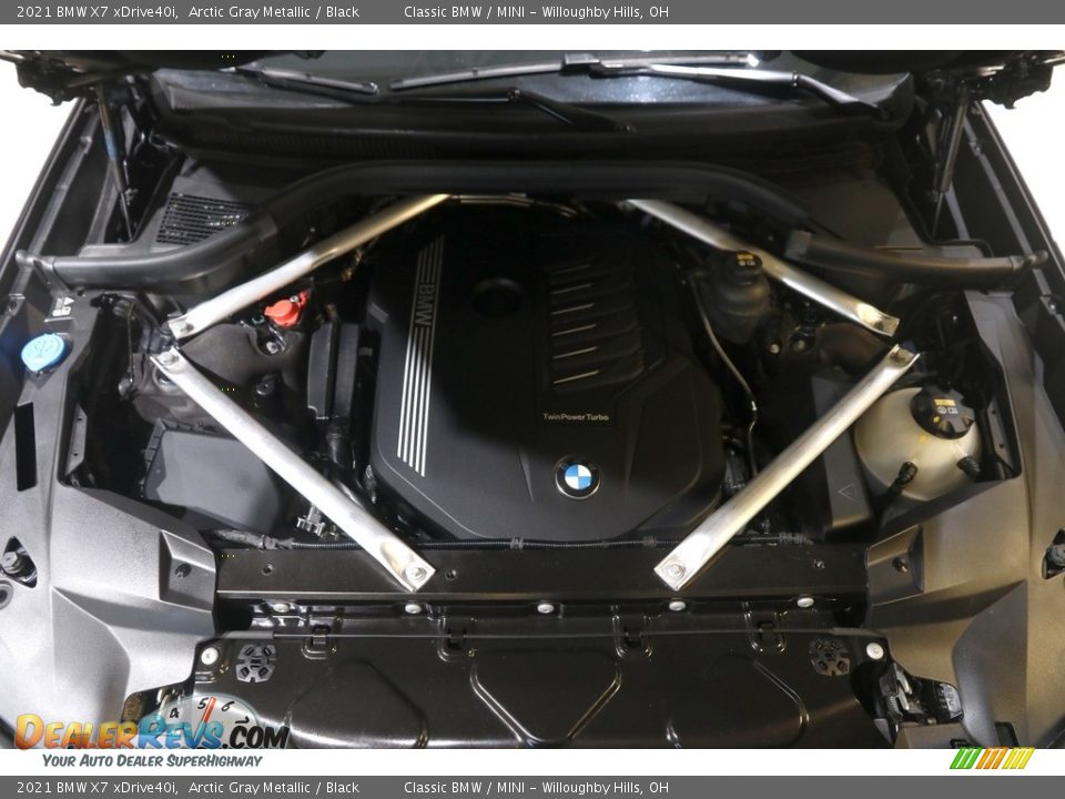 2021 BMW X7 xDrive40i Arctic Gray Metallic / Black Photo #25