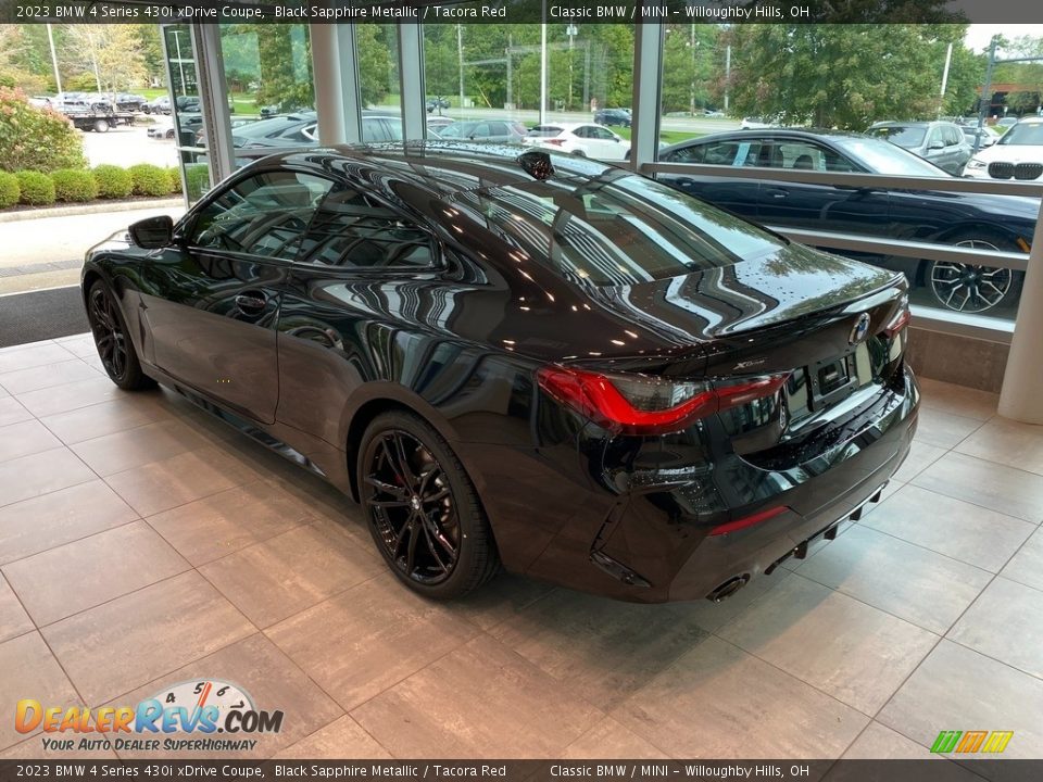 2023 BMW 4 Series 430i xDrive Coupe Black Sapphire Metallic / Tacora Red Photo #2
