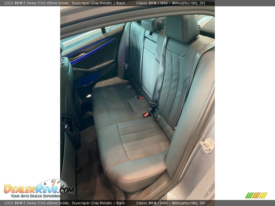 Rear Seat of 2023 BMW 5 Series 530i xDrive Sedan Photo #5