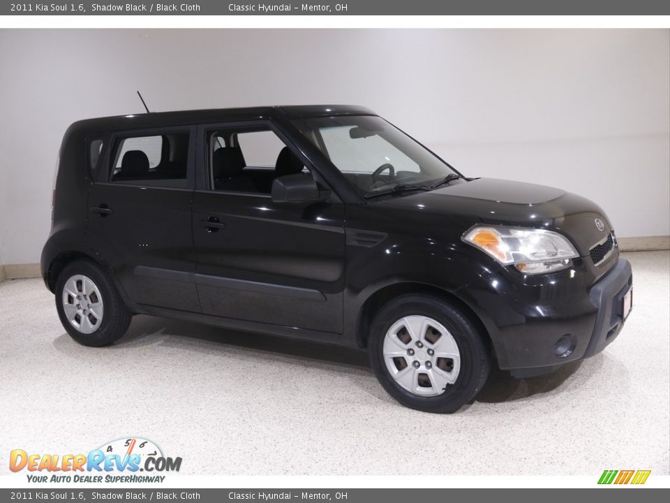 2011 Kia Soul 1.6 Shadow Black / Black Cloth Photo #1