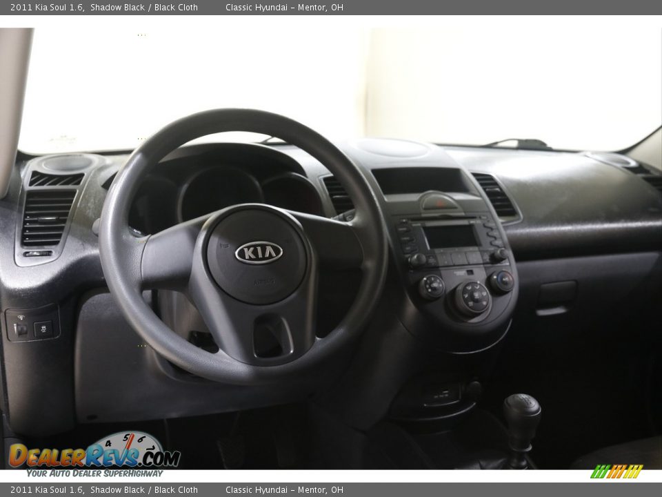 2011 Kia Soul 1.6 Shadow Black / Black Cloth Photo #6