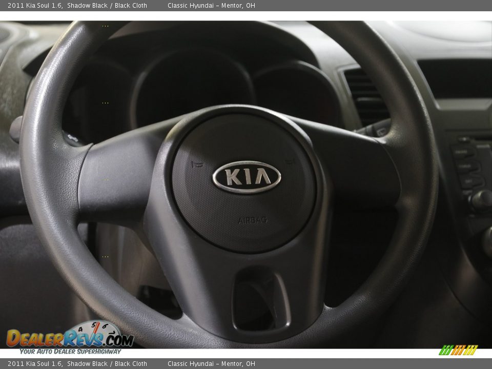 2011 Kia Soul 1.6 Shadow Black / Black Cloth Photo #7