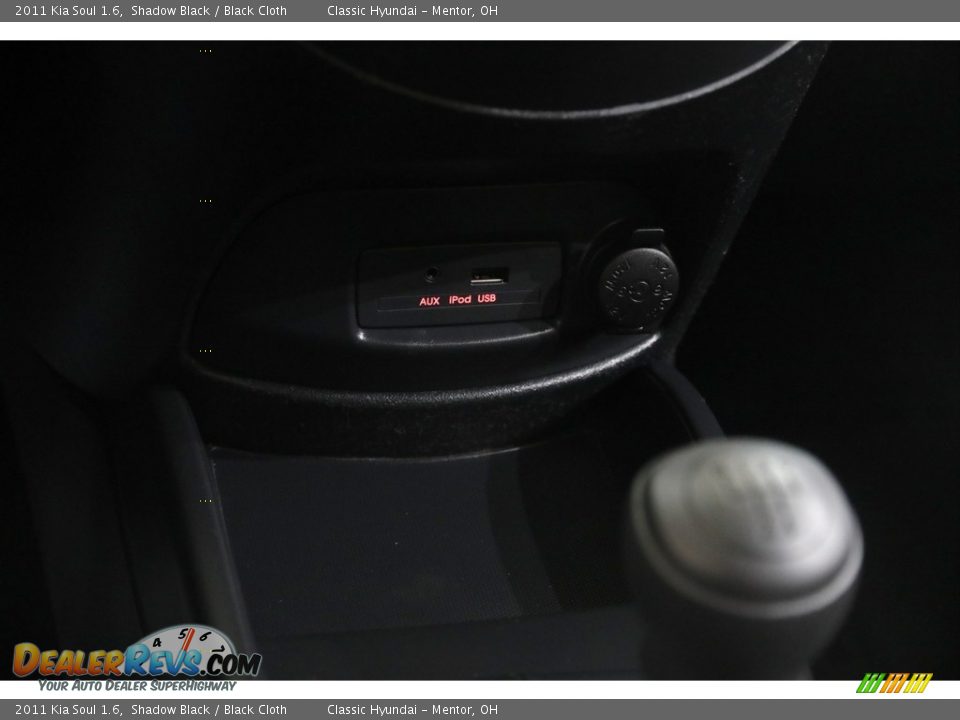 2011 Kia Soul 1.6 Shadow Black / Black Cloth Photo #10