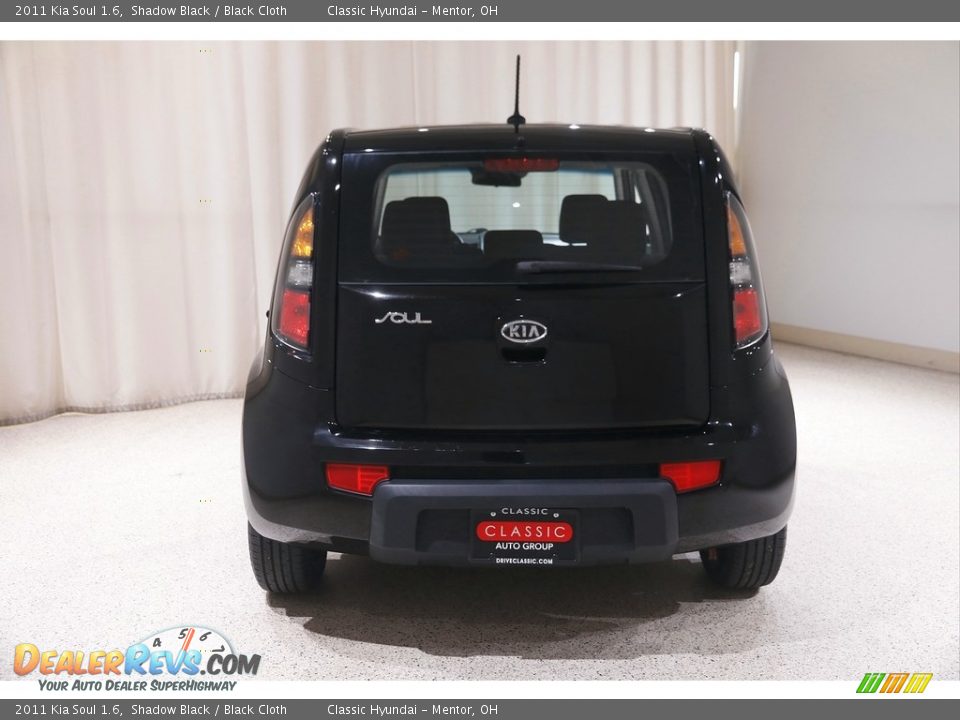 2011 Kia Soul 1.6 Shadow Black / Black Cloth Photo #15