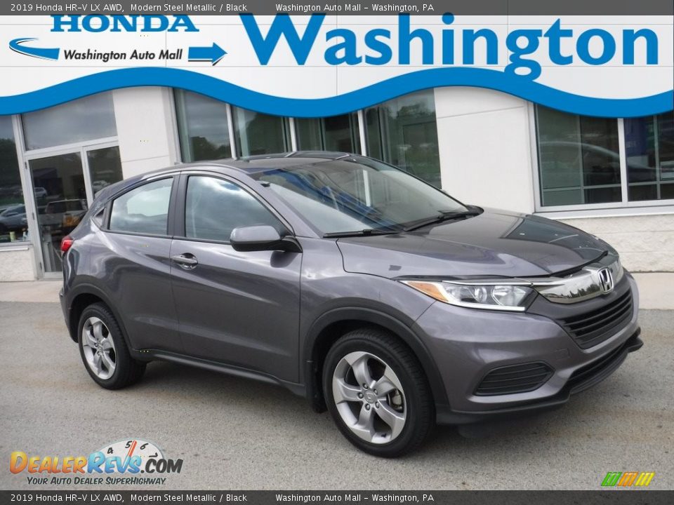 2019 Honda HR-V LX AWD Modern Steel Metallic / Black Photo #1