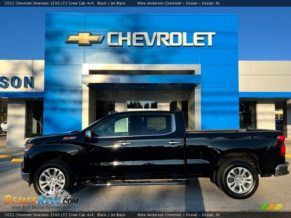 2022 Chevrolet Silverado 1500 LTZ Crew Cab 4x4 Black / Jet Black Photo #1