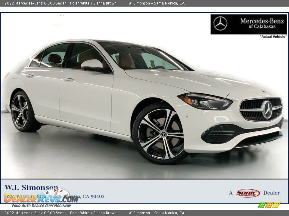 2022 Mercedes-Benz C 300 Sedan Polar White / Sienna Brown Photo #1