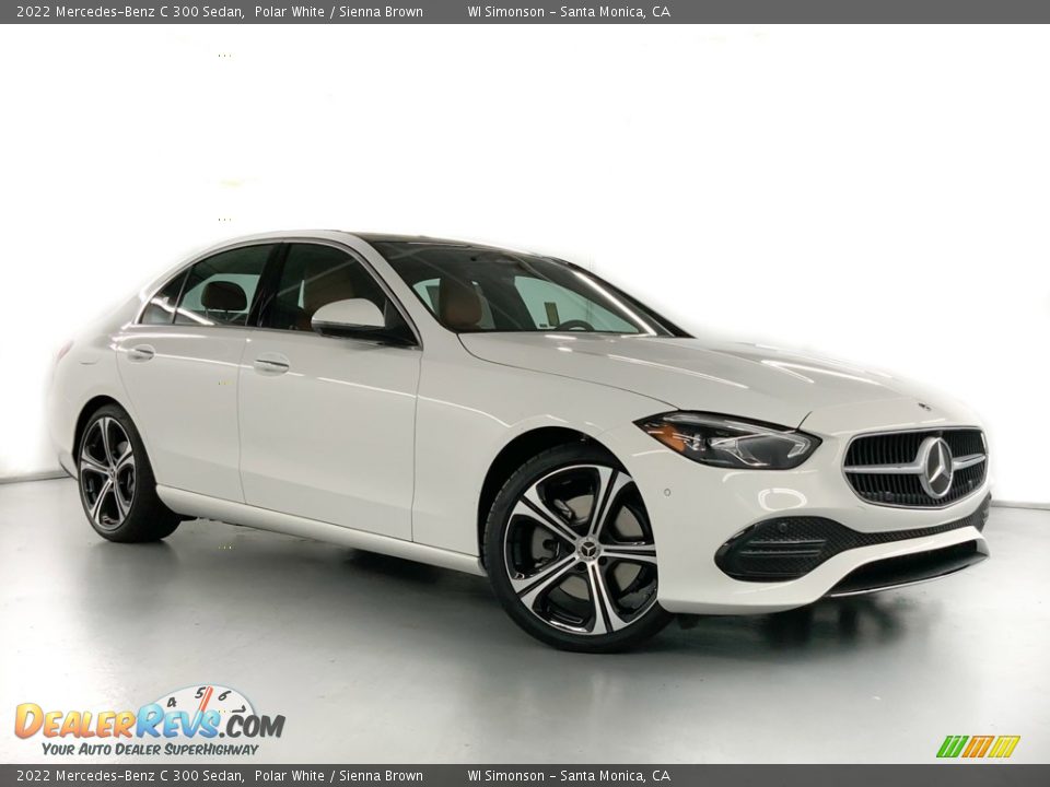 2022 Mercedes-Benz C 300 Sedan Polar White / Sienna Brown Photo #2