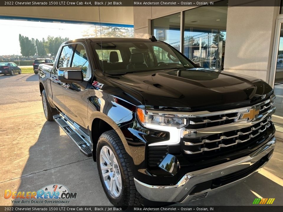 2022 Chevrolet Silverado 1500 LTZ Crew Cab 4x4 Black / Jet Black Photo #5