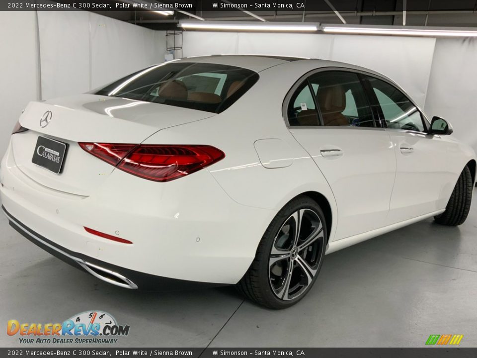 2022 Mercedes-Benz C 300 Sedan Polar White / Sienna Brown Photo #4