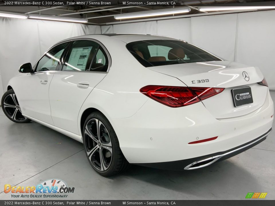 2022 Mercedes-Benz C 300 Sedan Polar White / Sienna Brown Photo #6