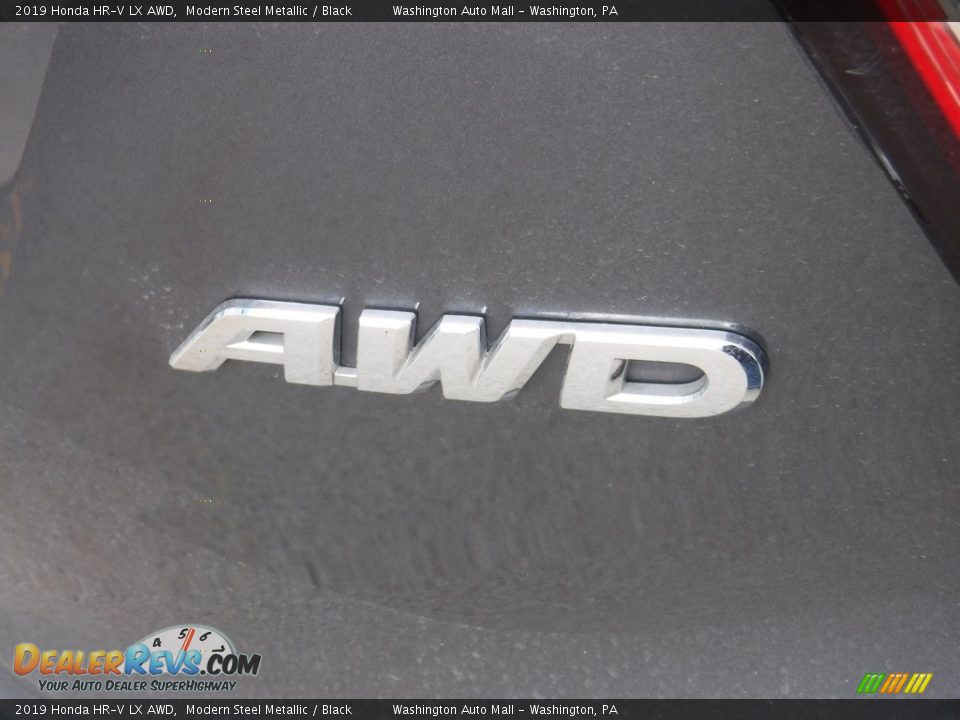 2019 Honda HR-V LX AWD Modern Steel Metallic / Black Photo #10