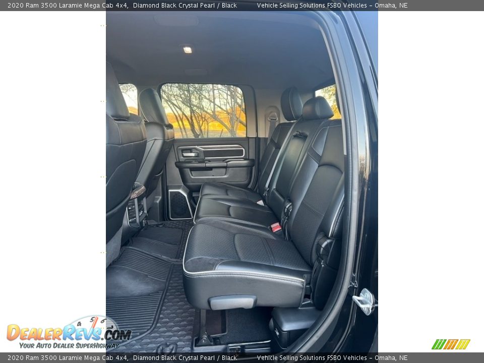 2020 Ram 3500 Laramie Mega Cab 4x4 Diamond Black Crystal Pearl / Black Photo #6