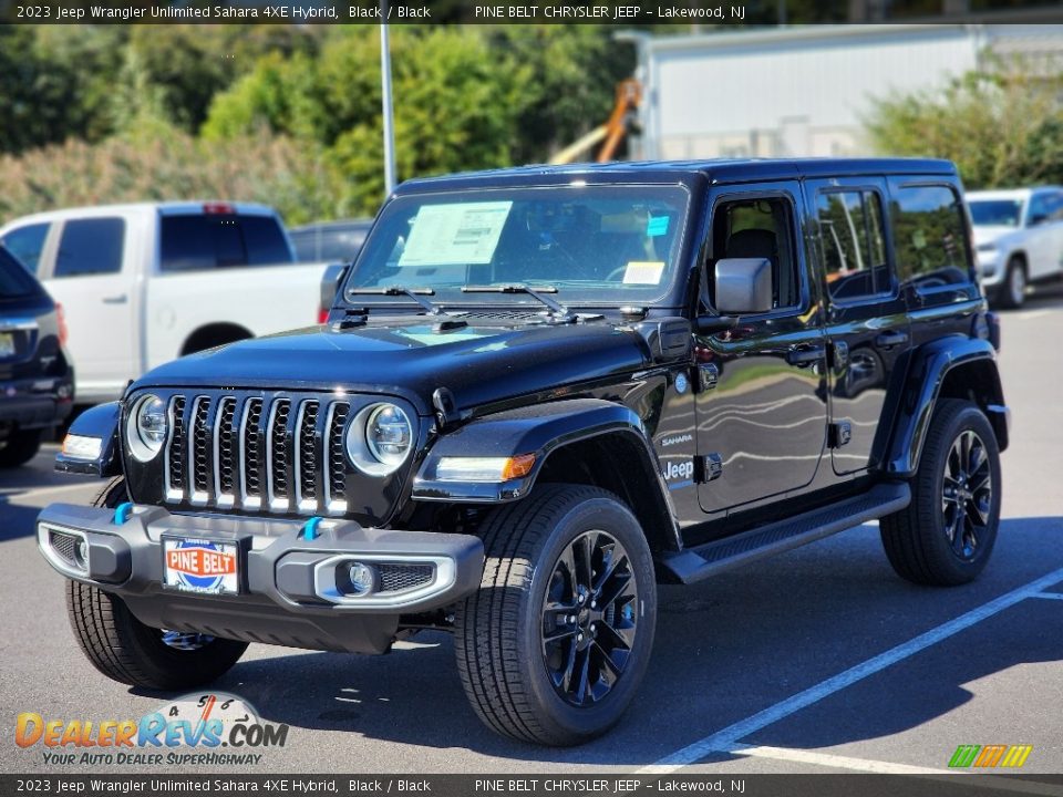 2023 Jeep Wrangler Unlimited Sahara 4XE Hybrid Black / Black Photo #1