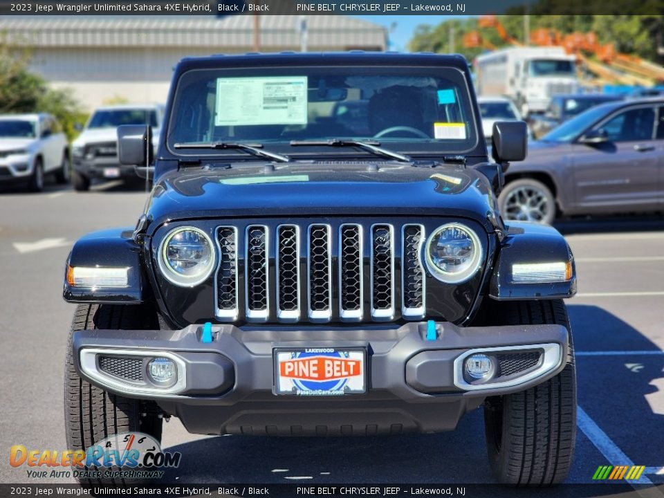 2023 Jeep Wrangler Unlimited Sahara 4XE Hybrid Black / Black Photo #2