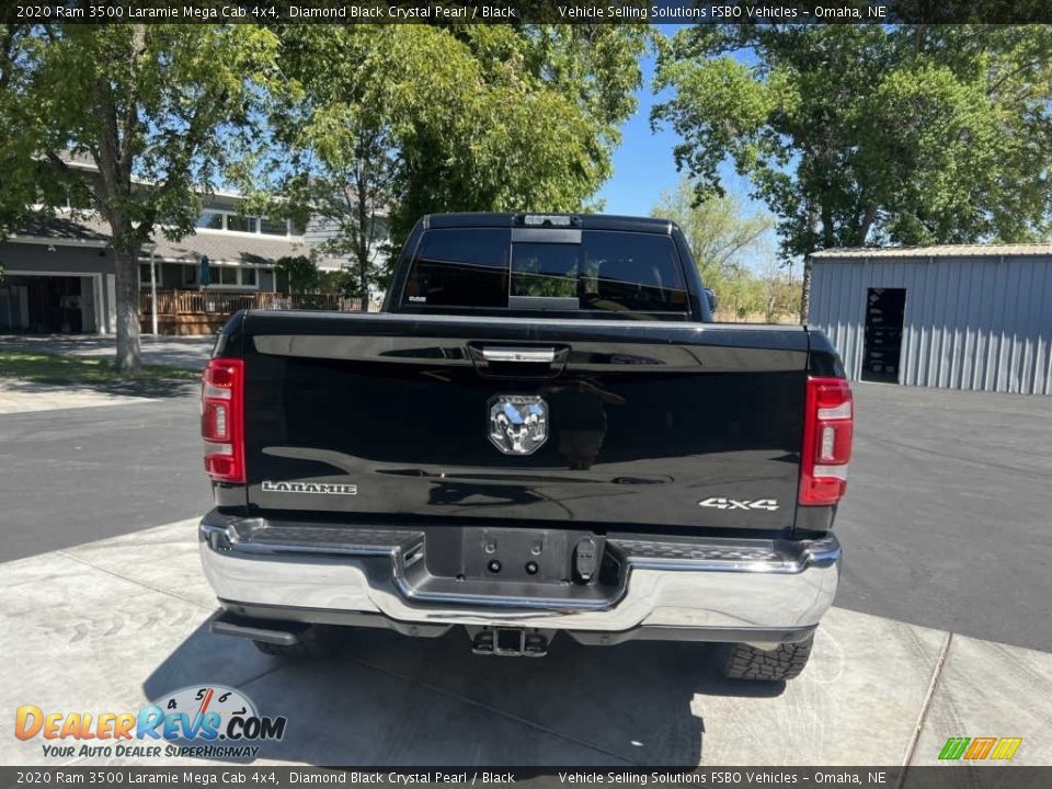 2020 Ram 3500 Laramie Mega Cab 4x4 Diamond Black Crystal Pearl / Black Photo #10