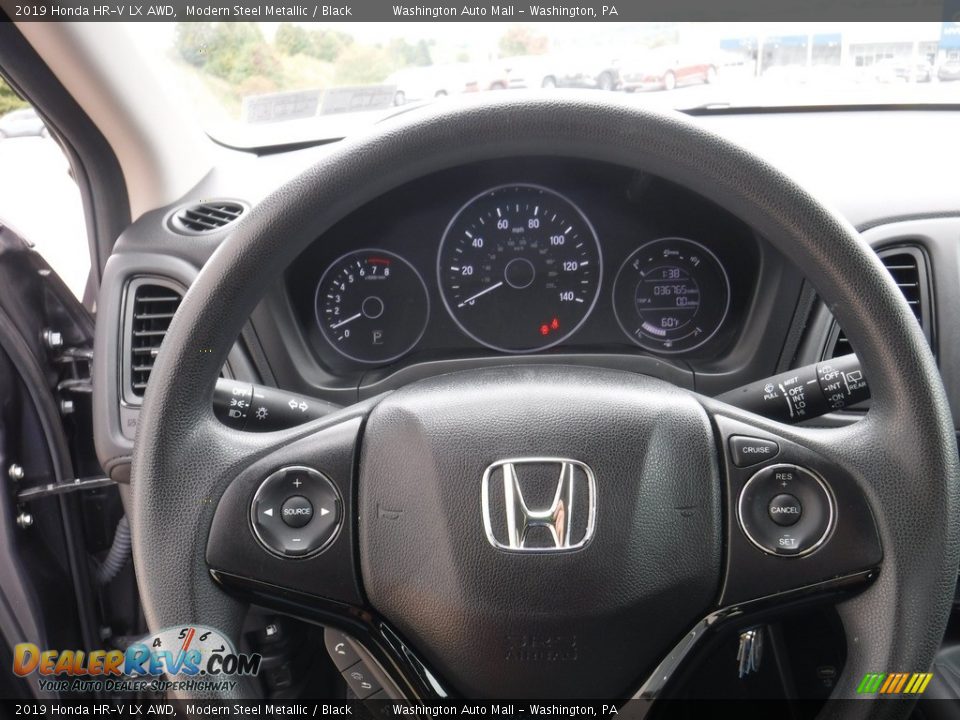 2019 Honda HR-V LX AWD Modern Steel Metallic / Black Photo #19