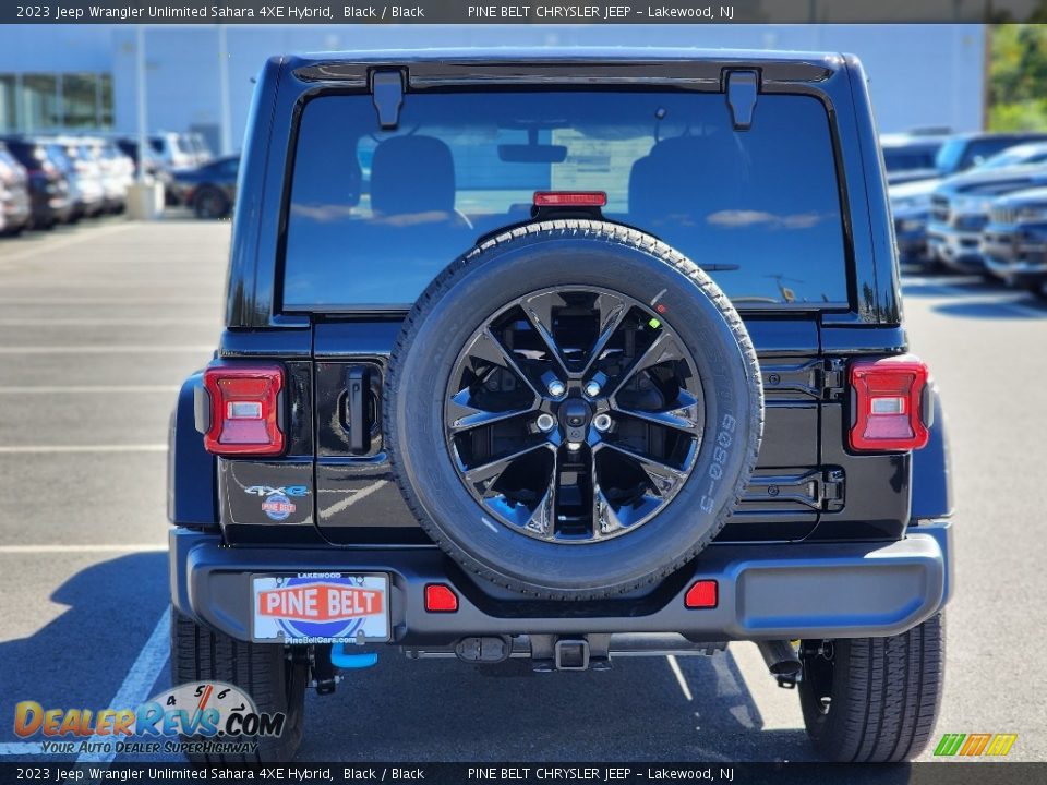 2023 Jeep Wrangler Unlimited Sahara 4XE Hybrid Black / Black Photo #5