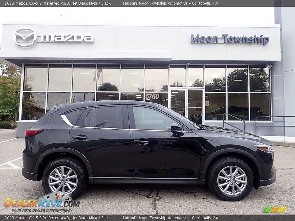 2023 Mazda CX-5 S Preferred AWD Jet Black Mica / Black Photo #1