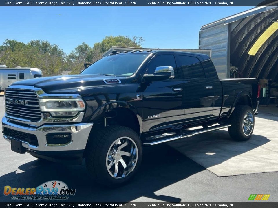 2020 Ram 3500 Laramie Mega Cab 4x4 Diamond Black Crystal Pearl / Black Photo #14