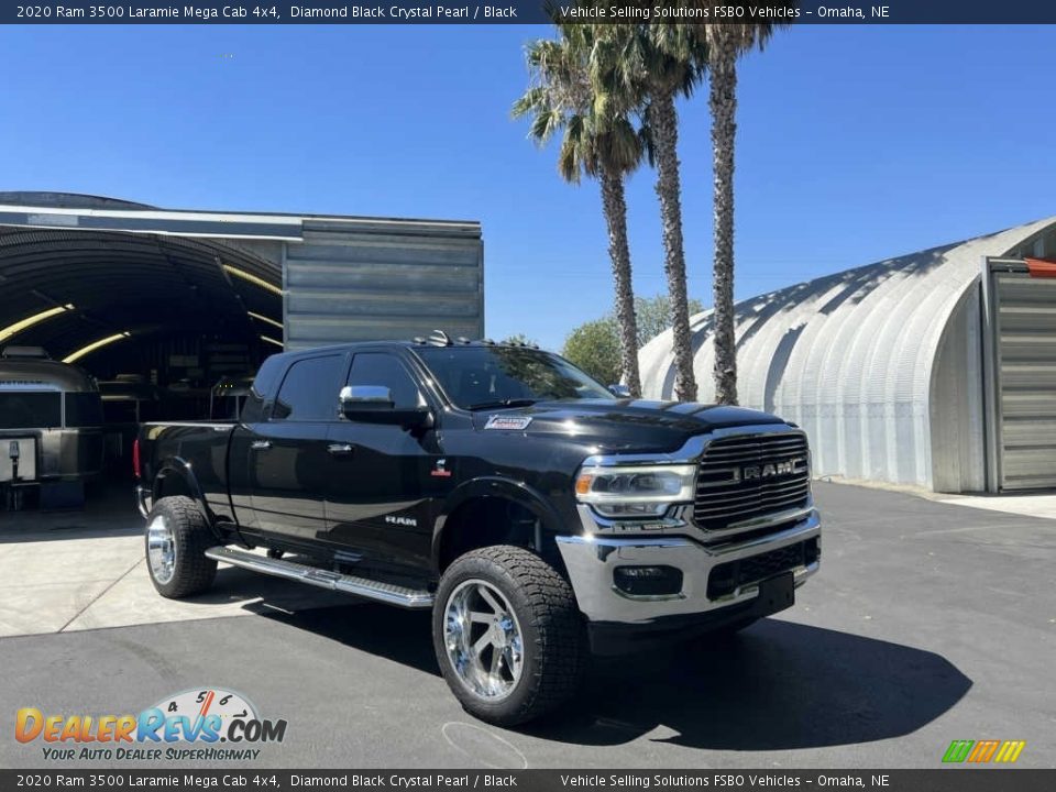 2020 Ram 3500 Laramie Mega Cab 4x4 Diamond Black Crystal Pearl / Black Photo #15