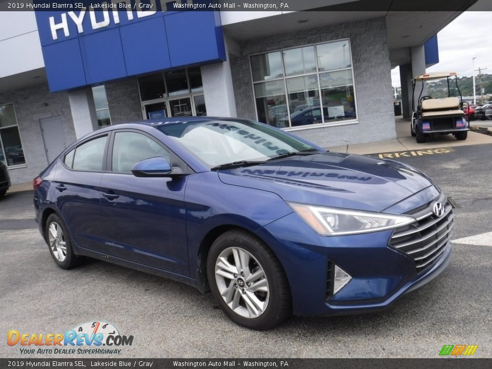 2019 Hyundai Elantra SEL Lakeside Blue / Gray Photo #1