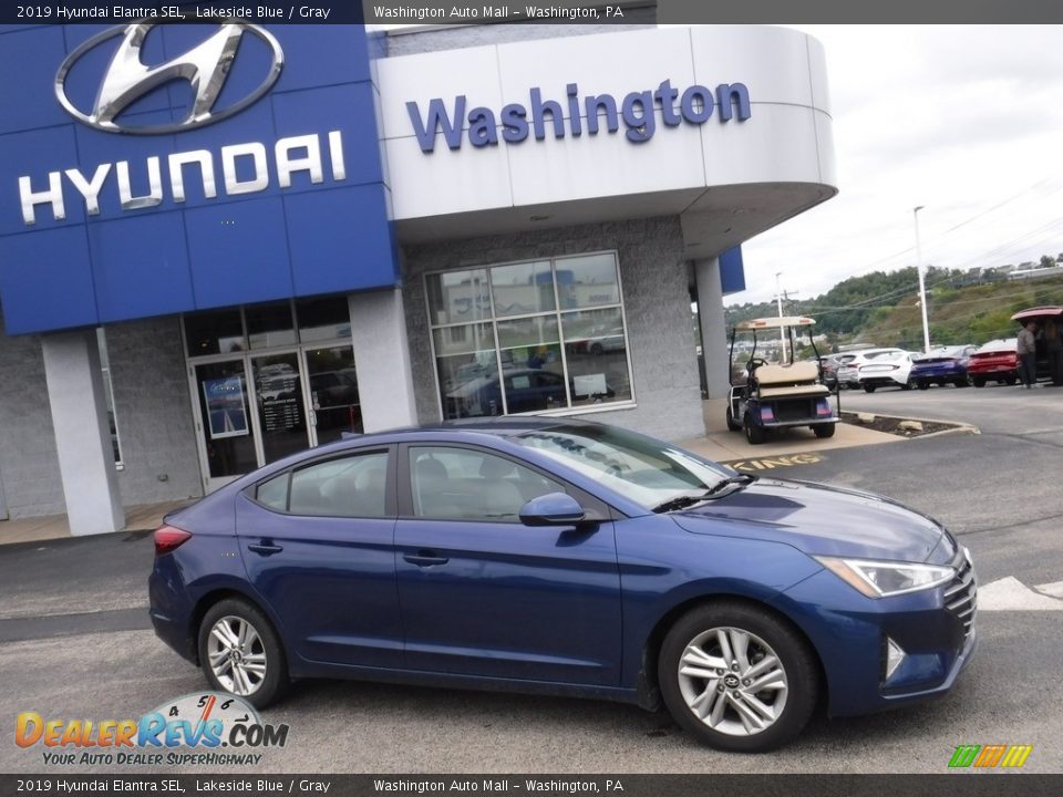 2019 Hyundai Elantra SEL Lakeside Blue / Gray Photo #2