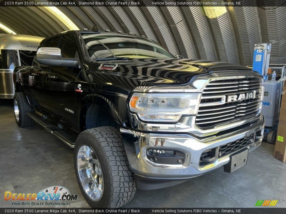 2020 Ram 3500 Laramie Mega Cab 4x4 Diamond Black Crystal Pearl / Black Photo #17