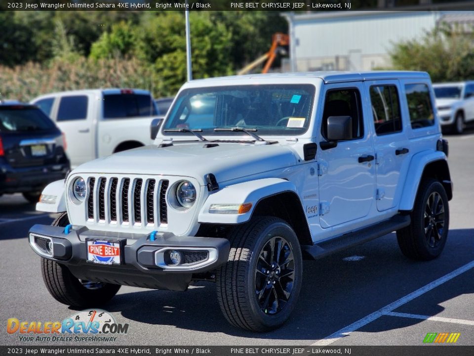 2023 Jeep Wrangler Unlimited Sahara 4XE Hybrid Bright White / Black Photo #1