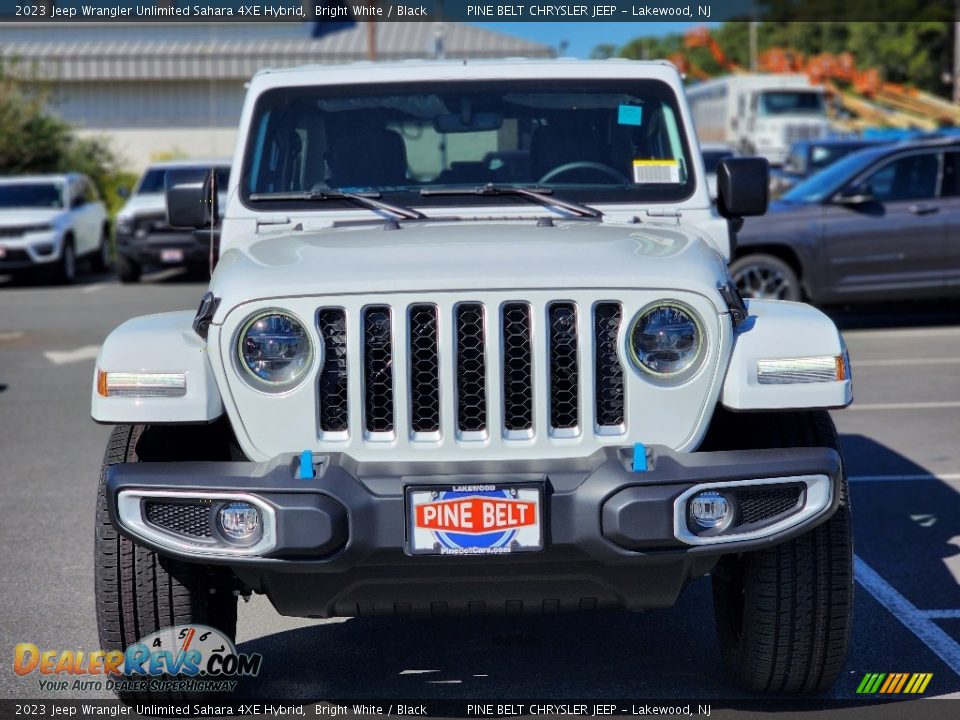 2023 Jeep Wrangler Unlimited Sahara 4XE Hybrid Bright White / Black Photo #2