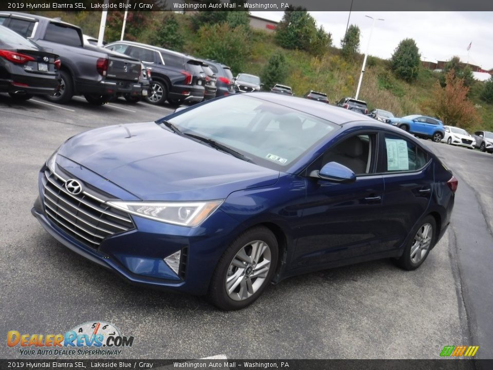 2019 Hyundai Elantra SEL Lakeside Blue / Gray Photo #4