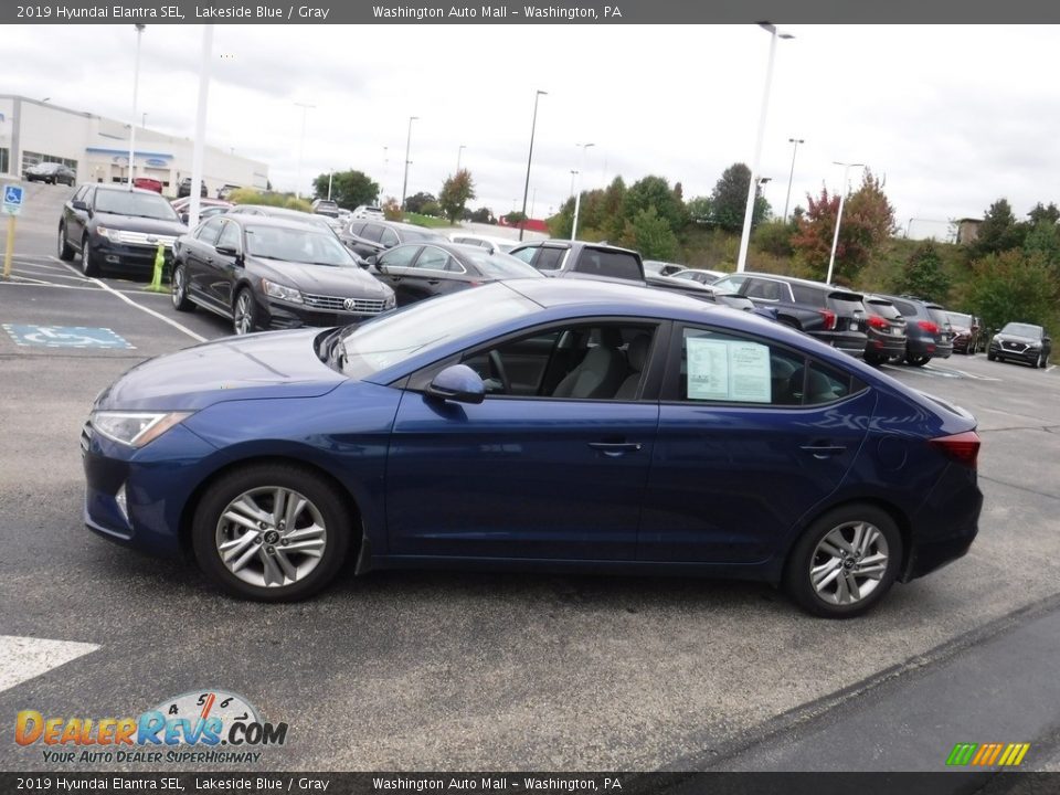 2019 Hyundai Elantra SEL Lakeside Blue / Gray Photo #5