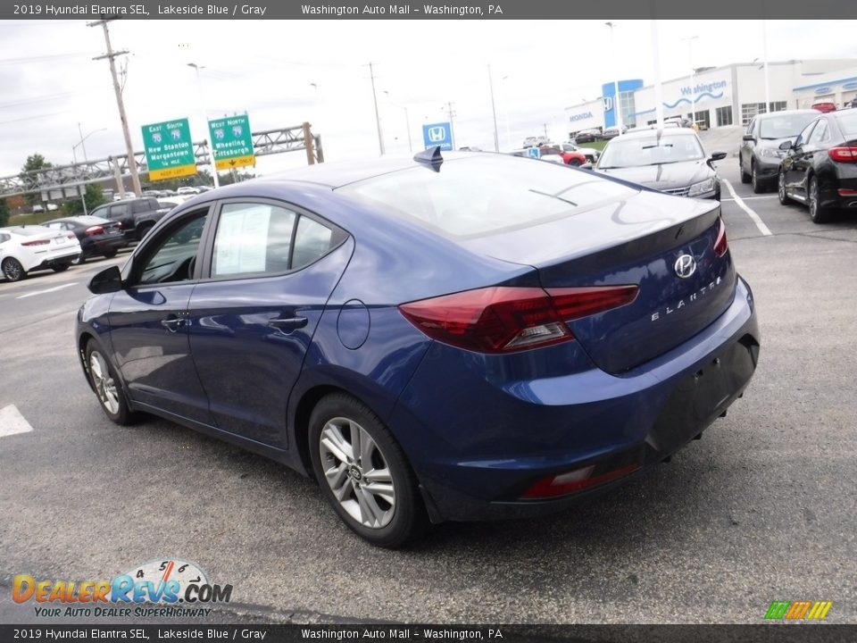 2019 Hyundai Elantra SEL Lakeside Blue / Gray Photo #7