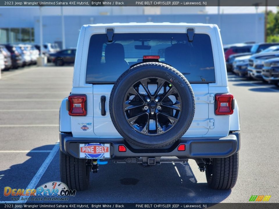 2023 Jeep Wrangler Unlimited Sahara 4XE Hybrid Bright White / Black Photo #5