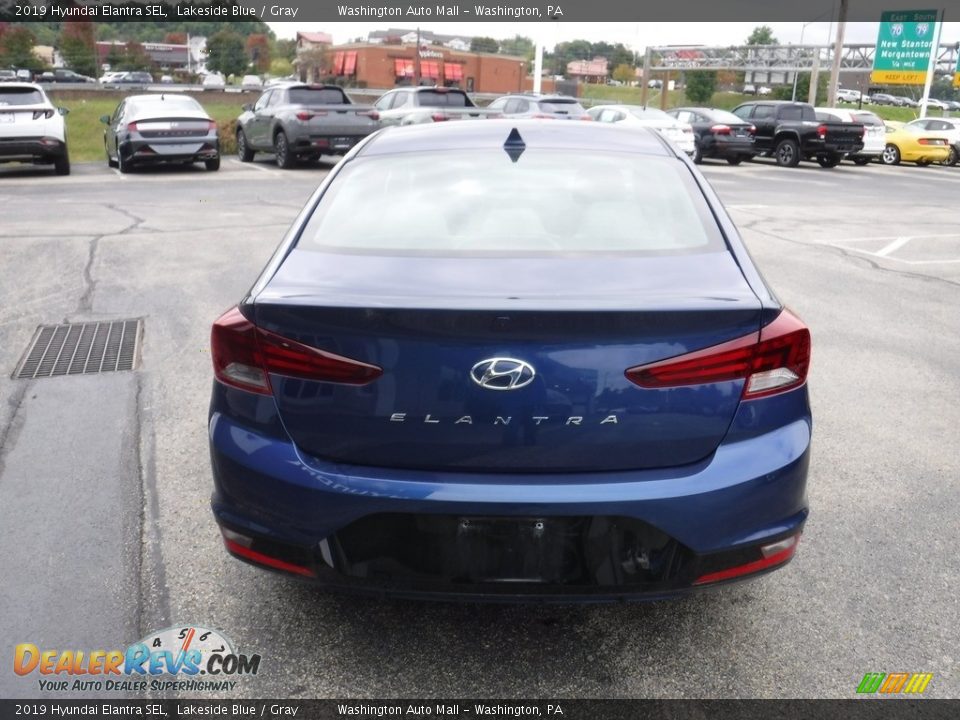 2019 Hyundai Elantra SEL Lakeside Blue / Gray Photo #8