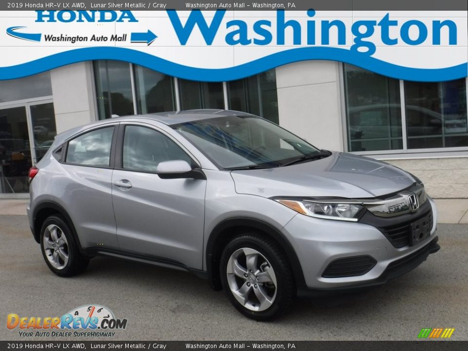 2019 Honda HR-V LX AWD Lunar Silver Metallic / Gray Photo #1